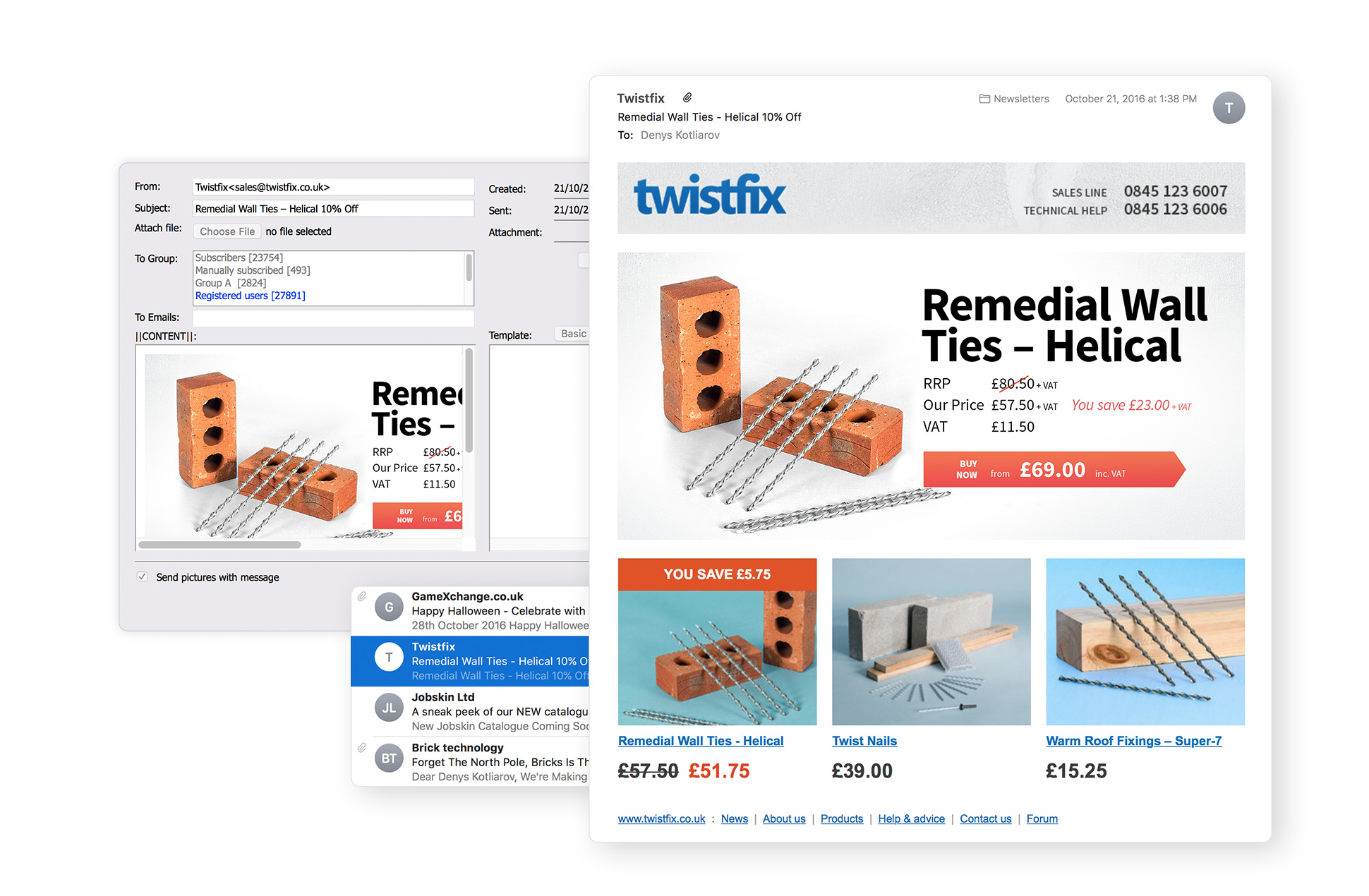 You can send newsletters to your website subscribers