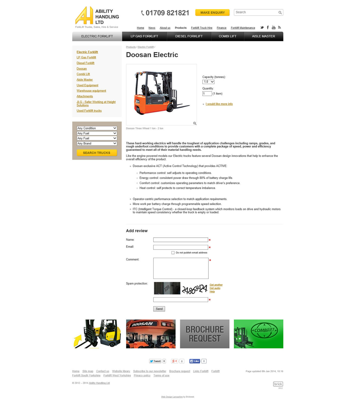 Ability Handling (2013) Product page