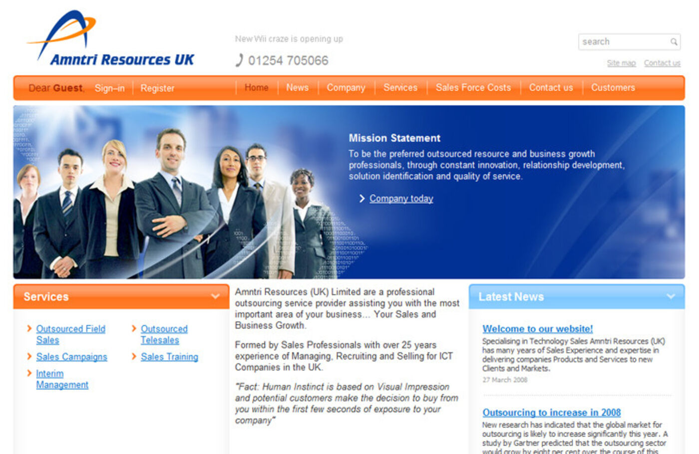 Amntri Resources UKF Homepage header
