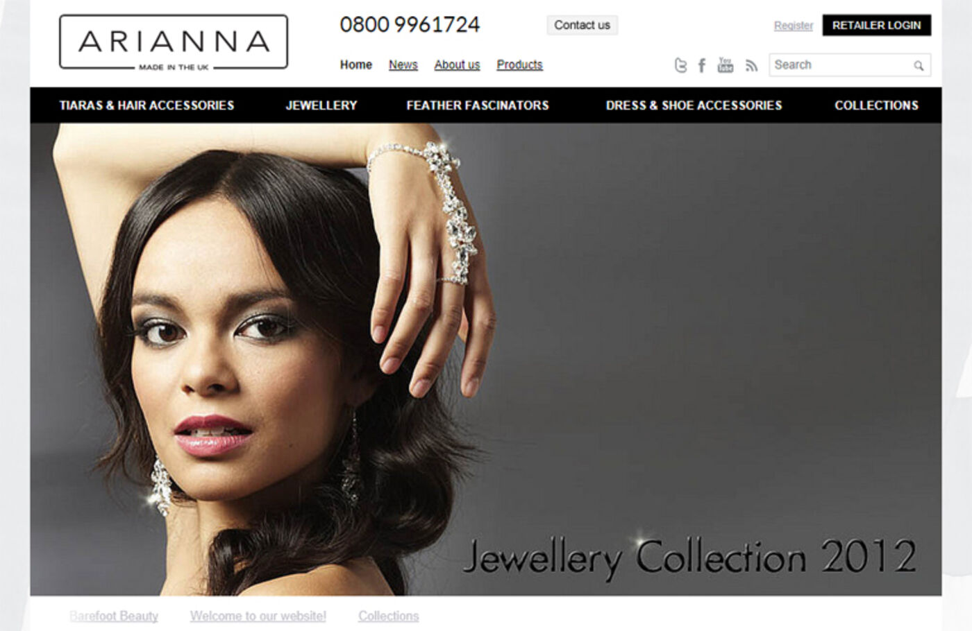 Arianna Homepage header