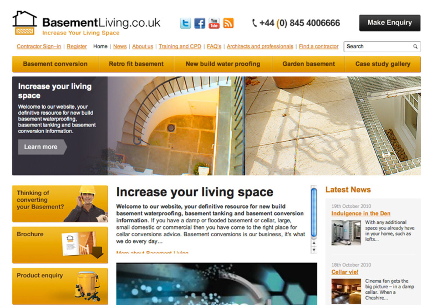 Basement Living Group Homepage header - Basement Living Group