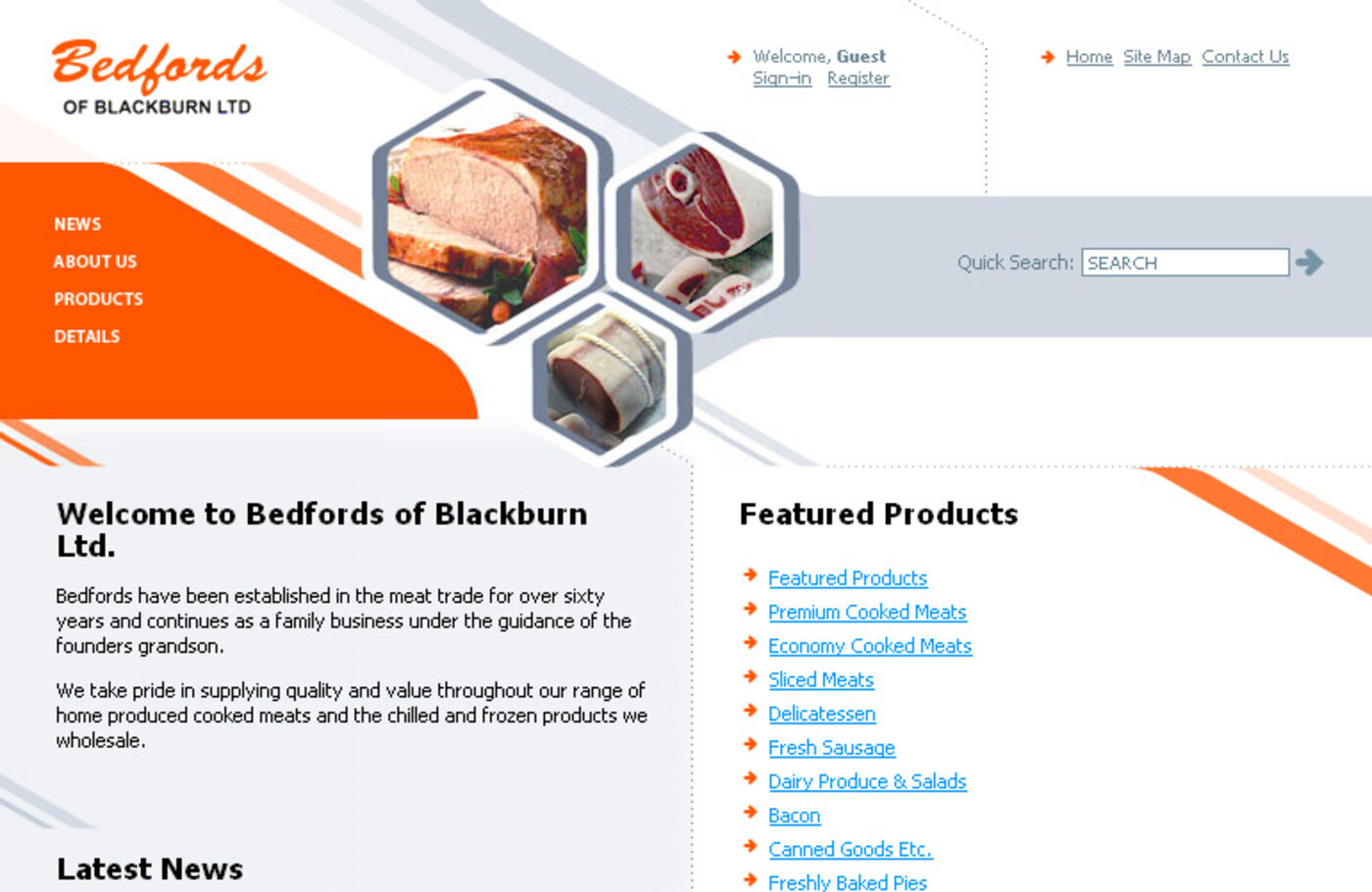 Bedfords of Blackburn Ltd Homepage header