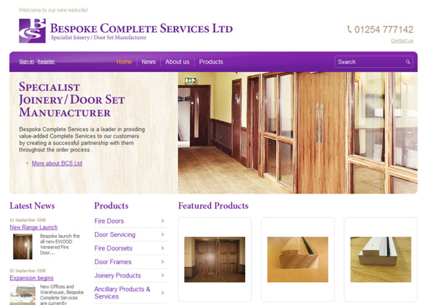 Bespoke Complete Services Ltd Homepage header