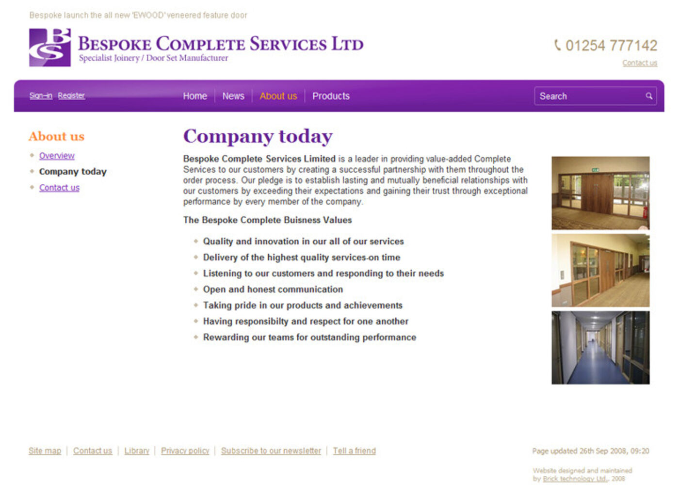 Bespoke Complete Services Ltd Regular page