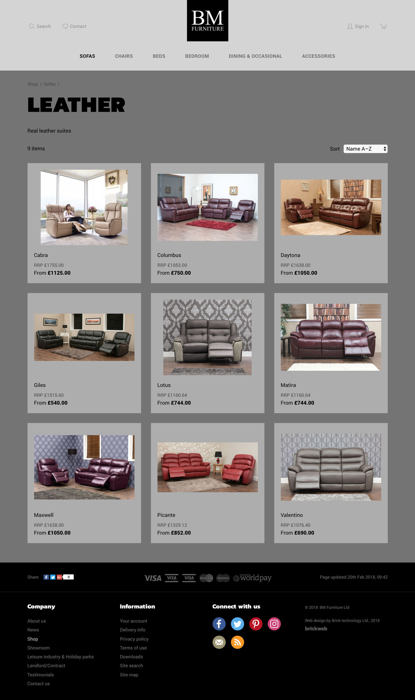 BM Furniture Category