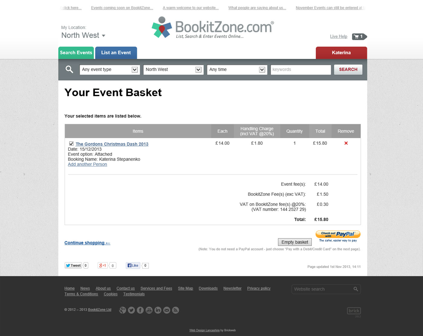 Bookit Zone Event Basket