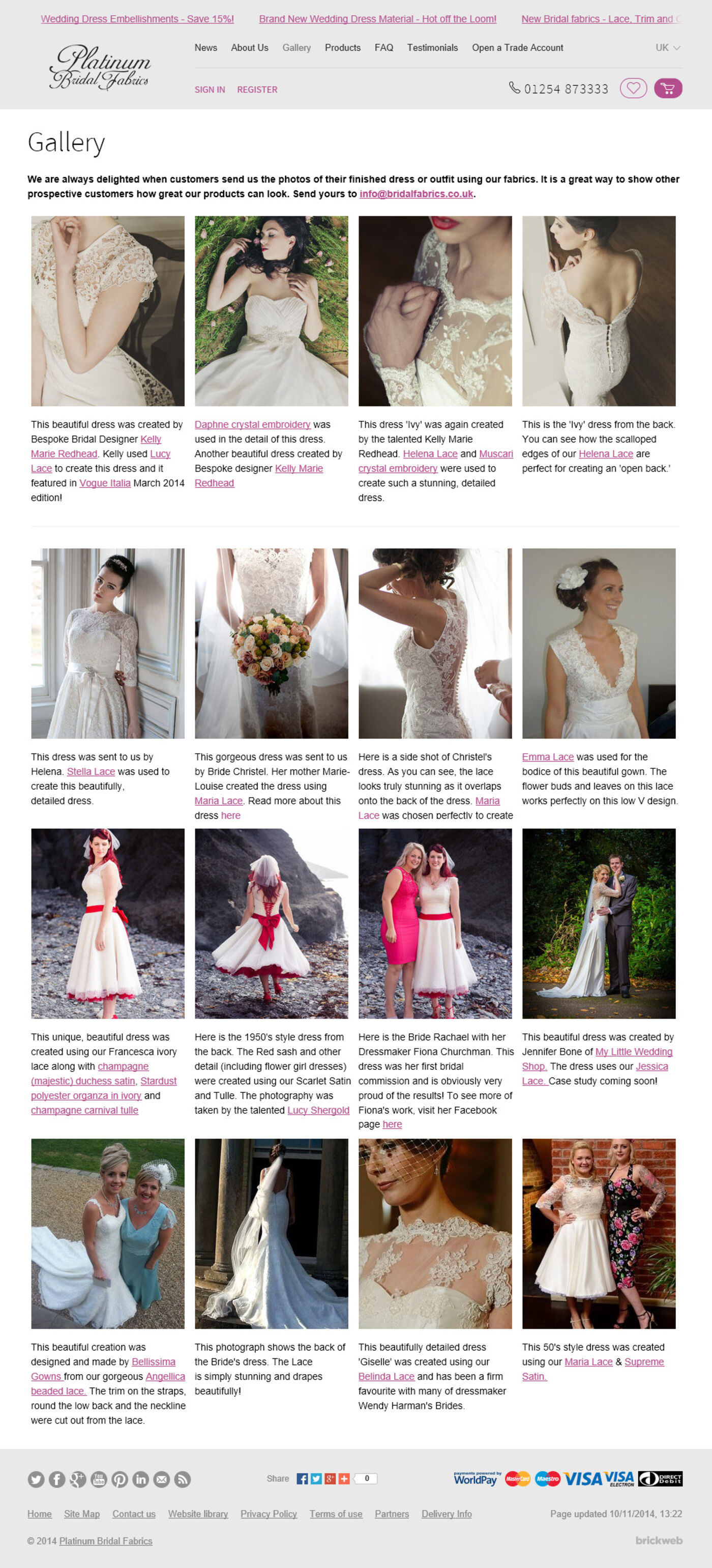 Bridal Fabrics (2014) Gallery