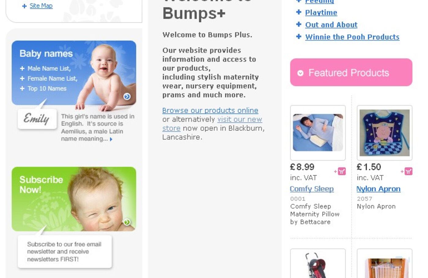 Bumps Plus Homepage centre