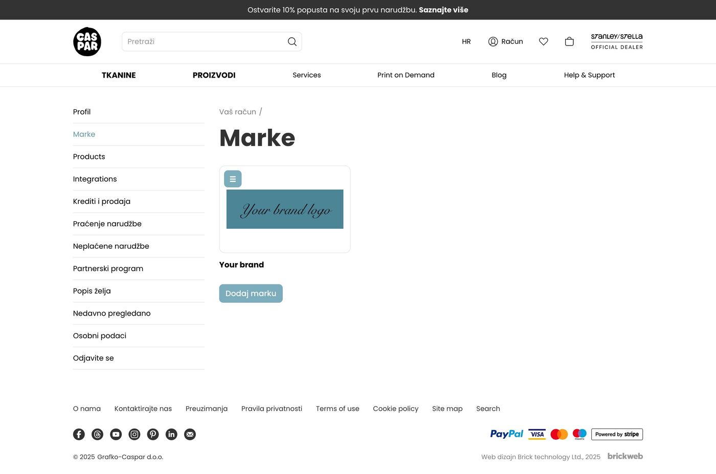 Caspar Create My brands