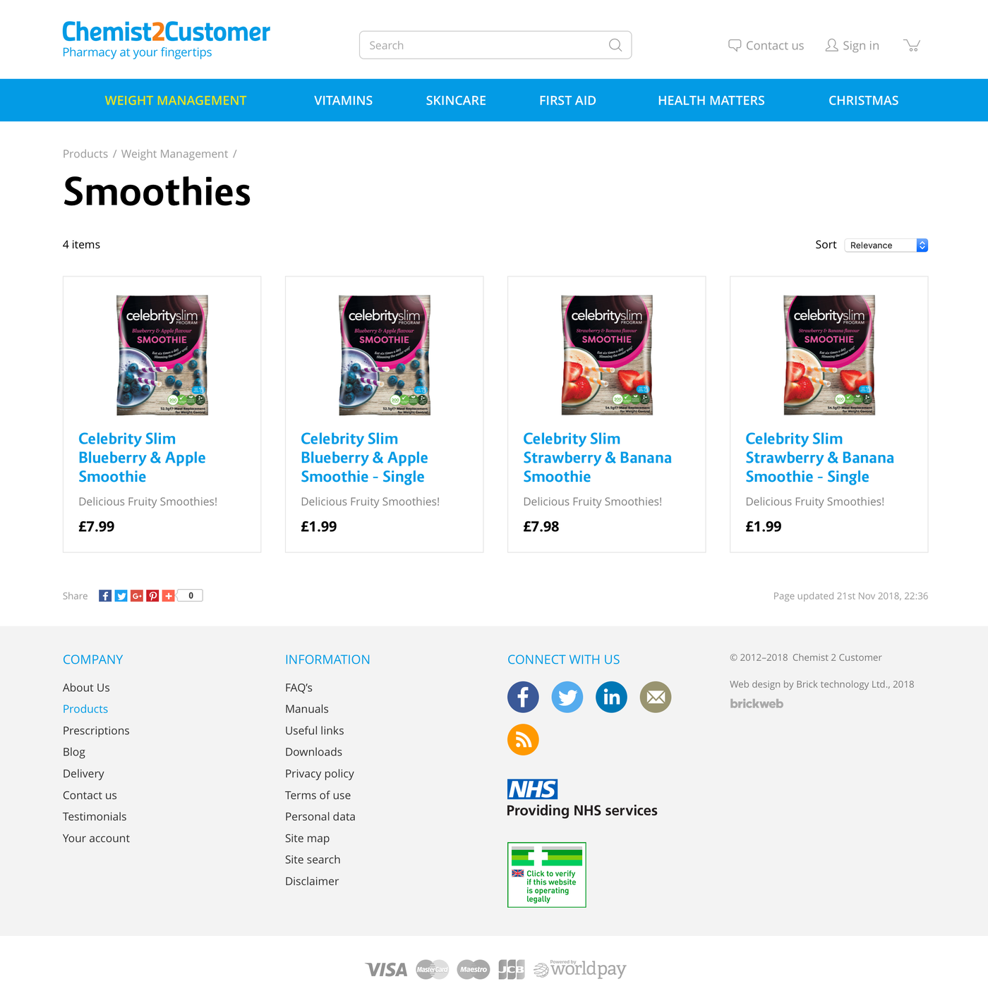 Chemist2Customer Products