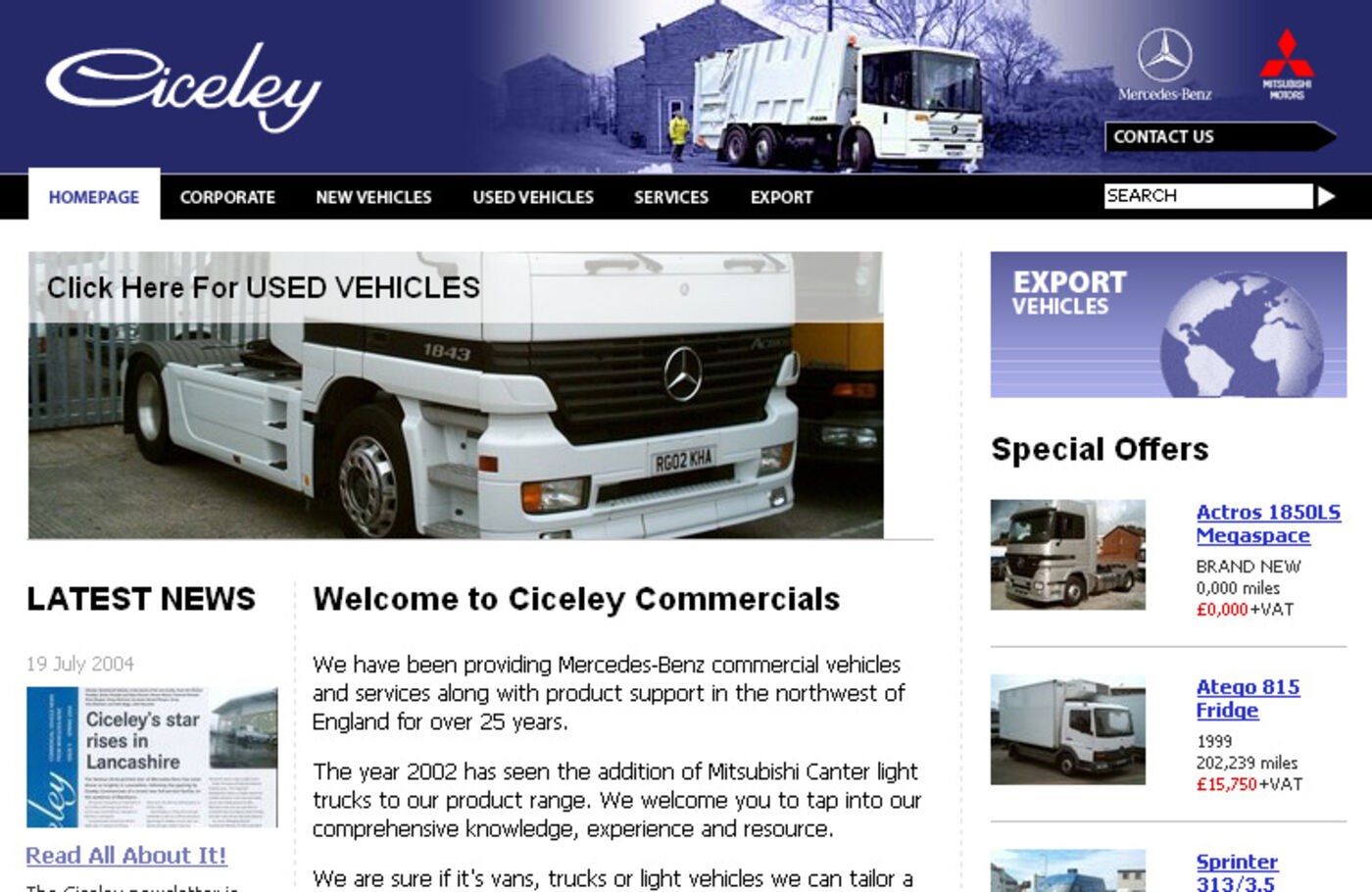 Ciceley Homepage header