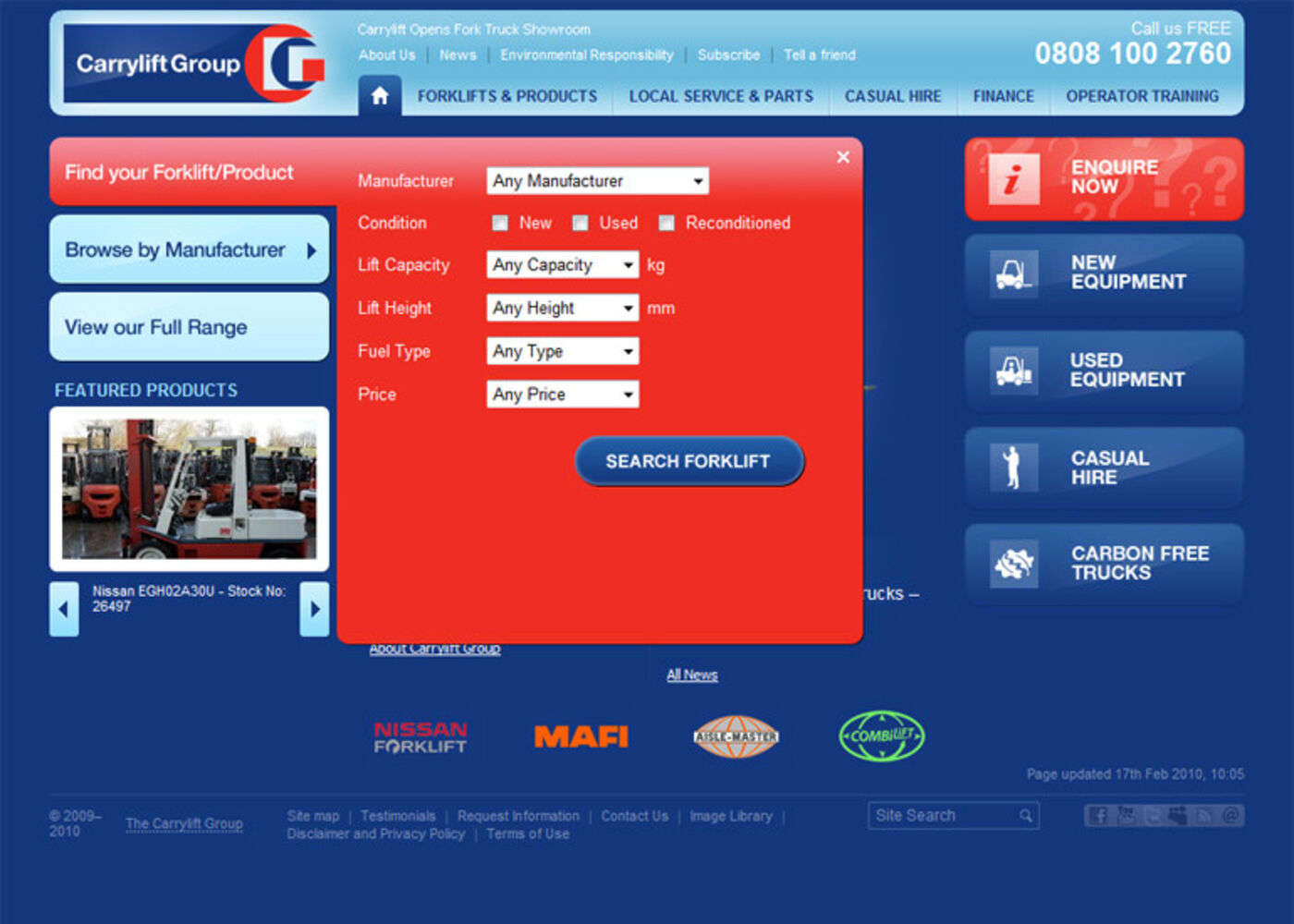 The Carrylift Group (2006) Find your Forklift/Product