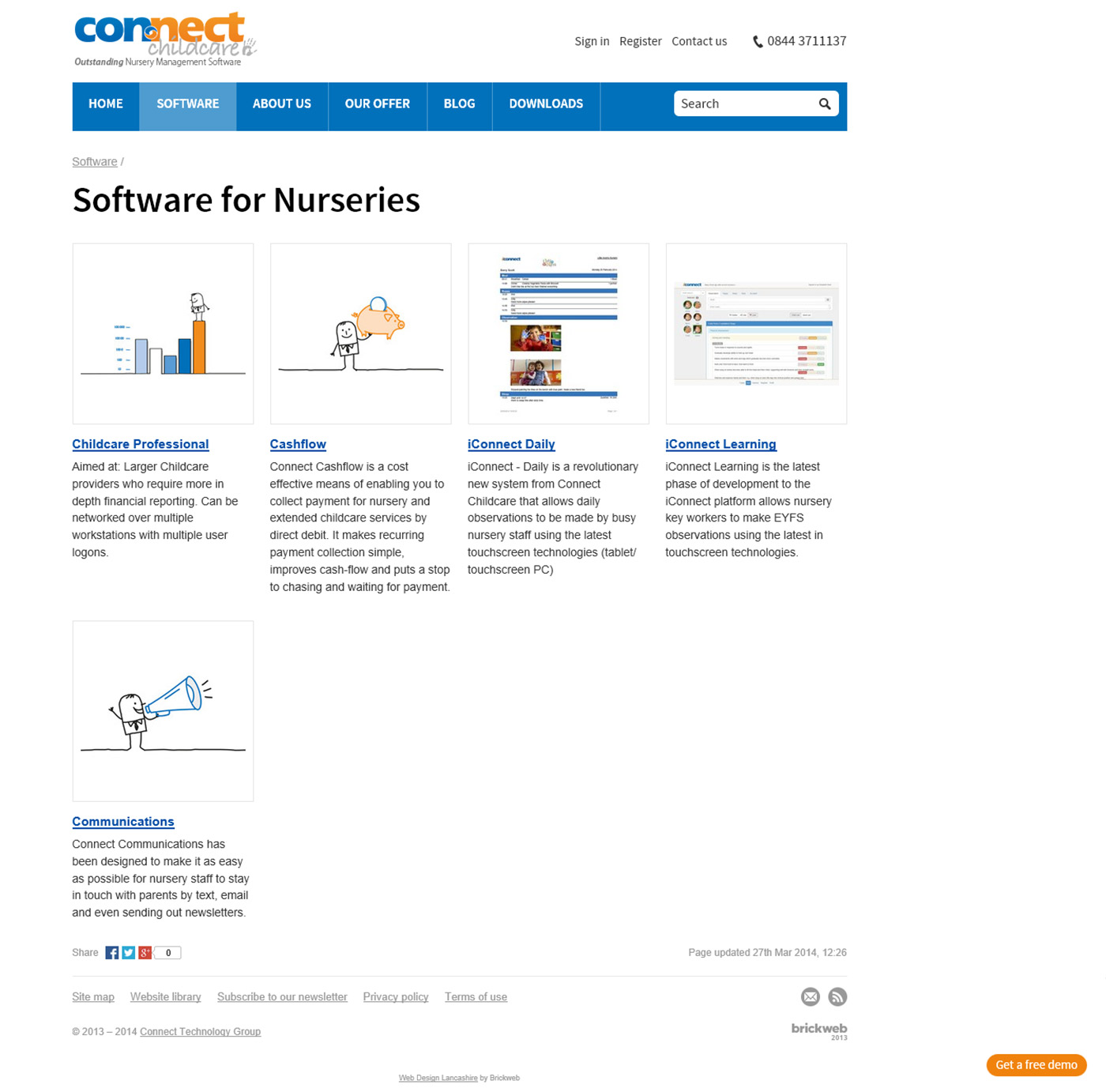 Connect Child Care Category page