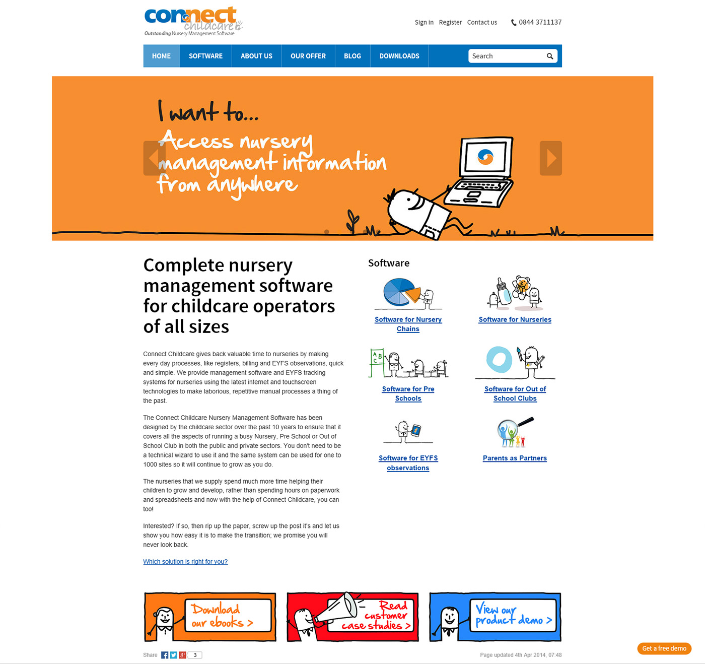 Connect Child Care Homepage