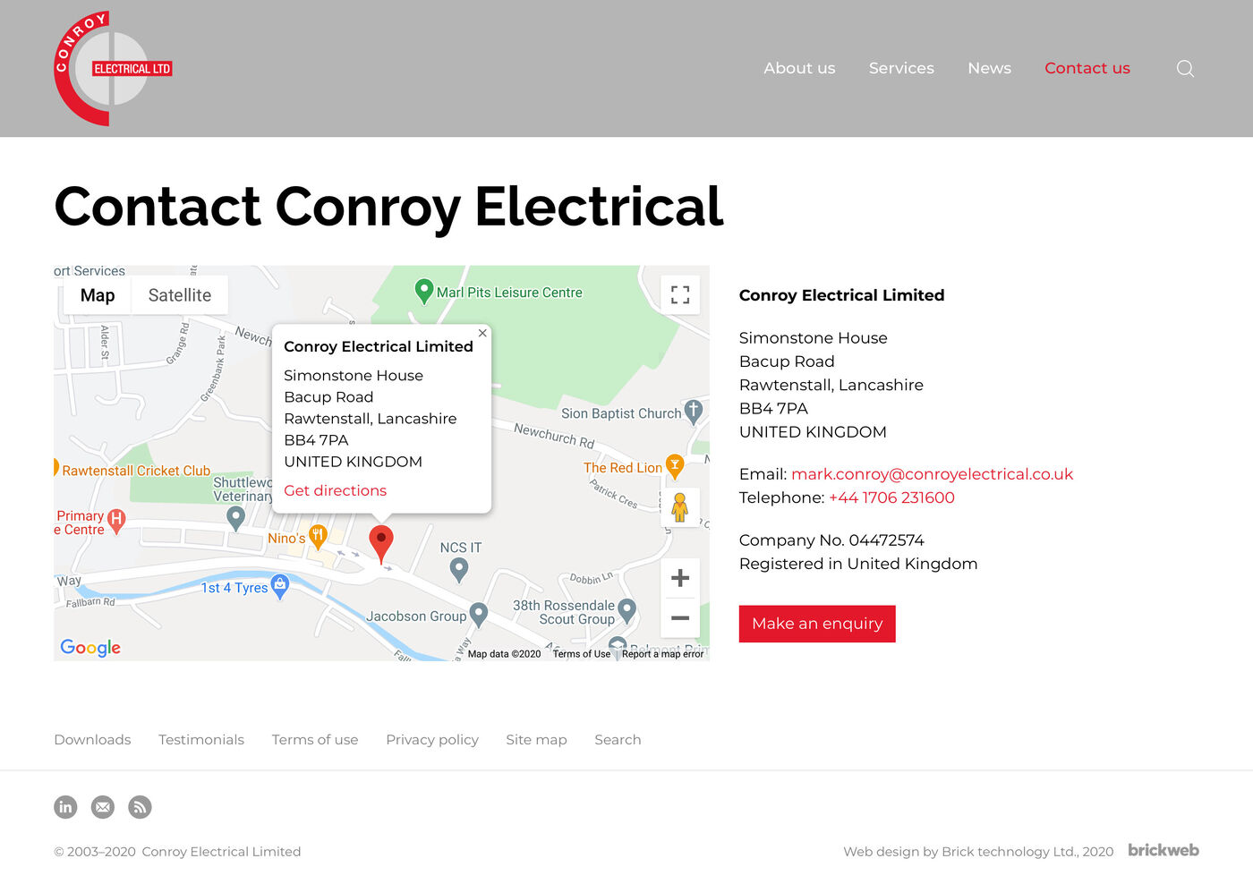 Conroy Electrical Limited Contact us