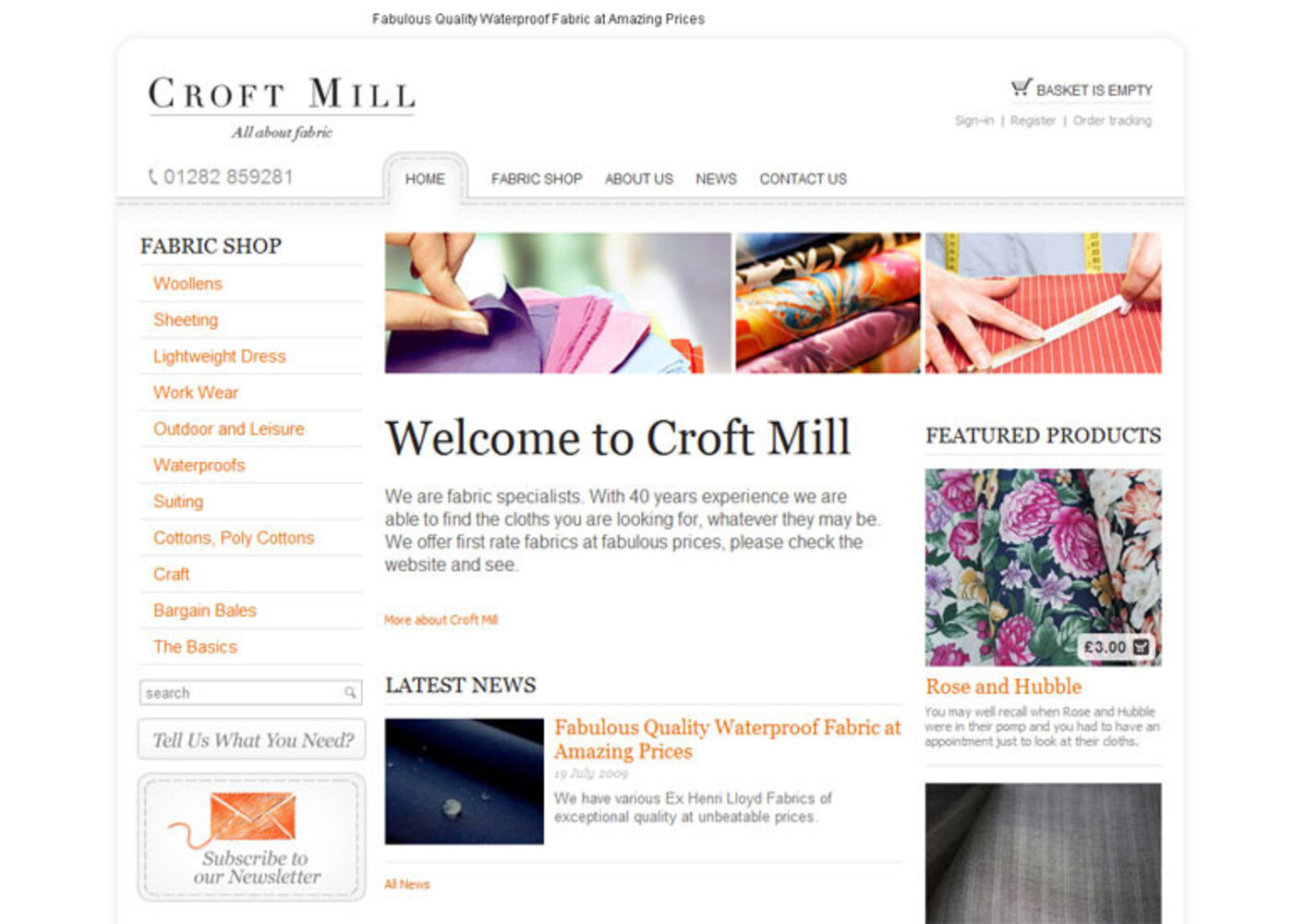 Croft Mill (2009) Homepage headerll