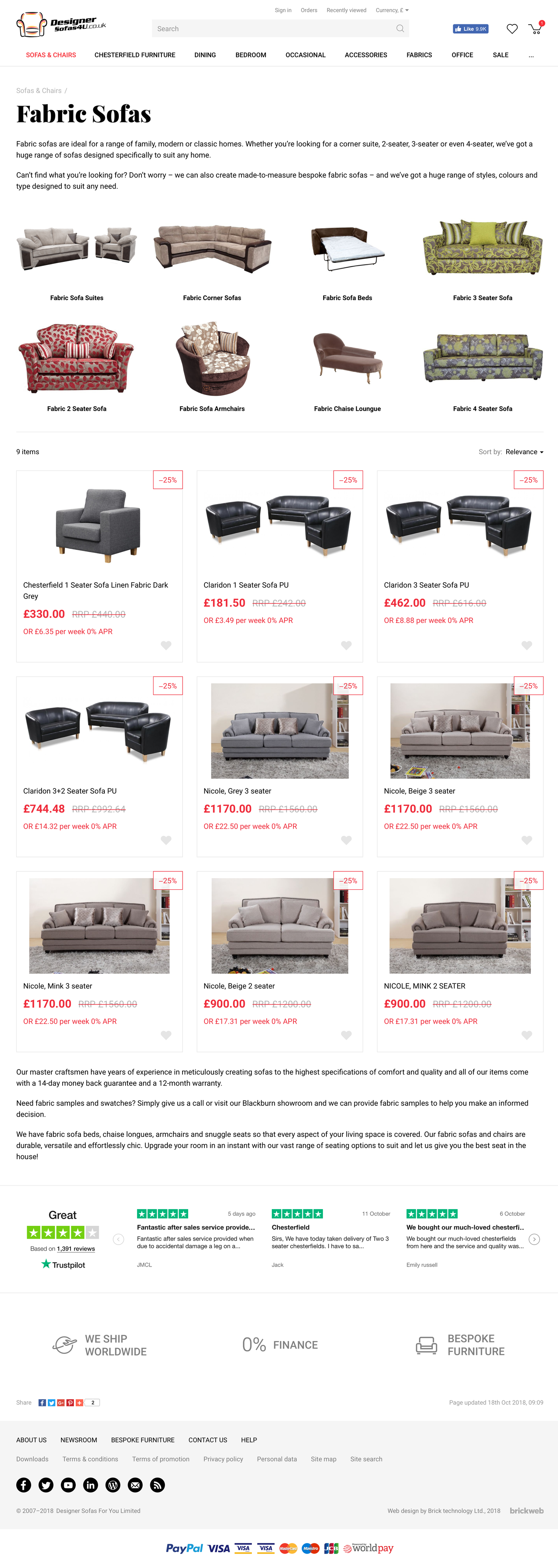 Designer Sofas 4U Category