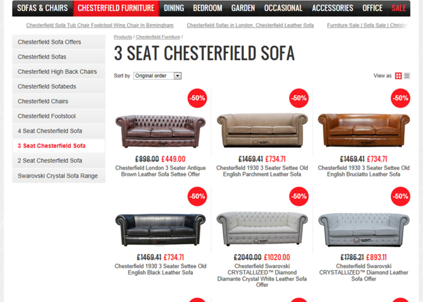 Designer Sofas 4U (2008) Products list 1