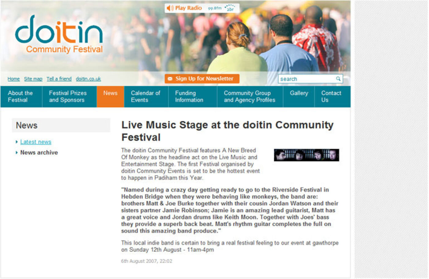 Doitin Community Festival News