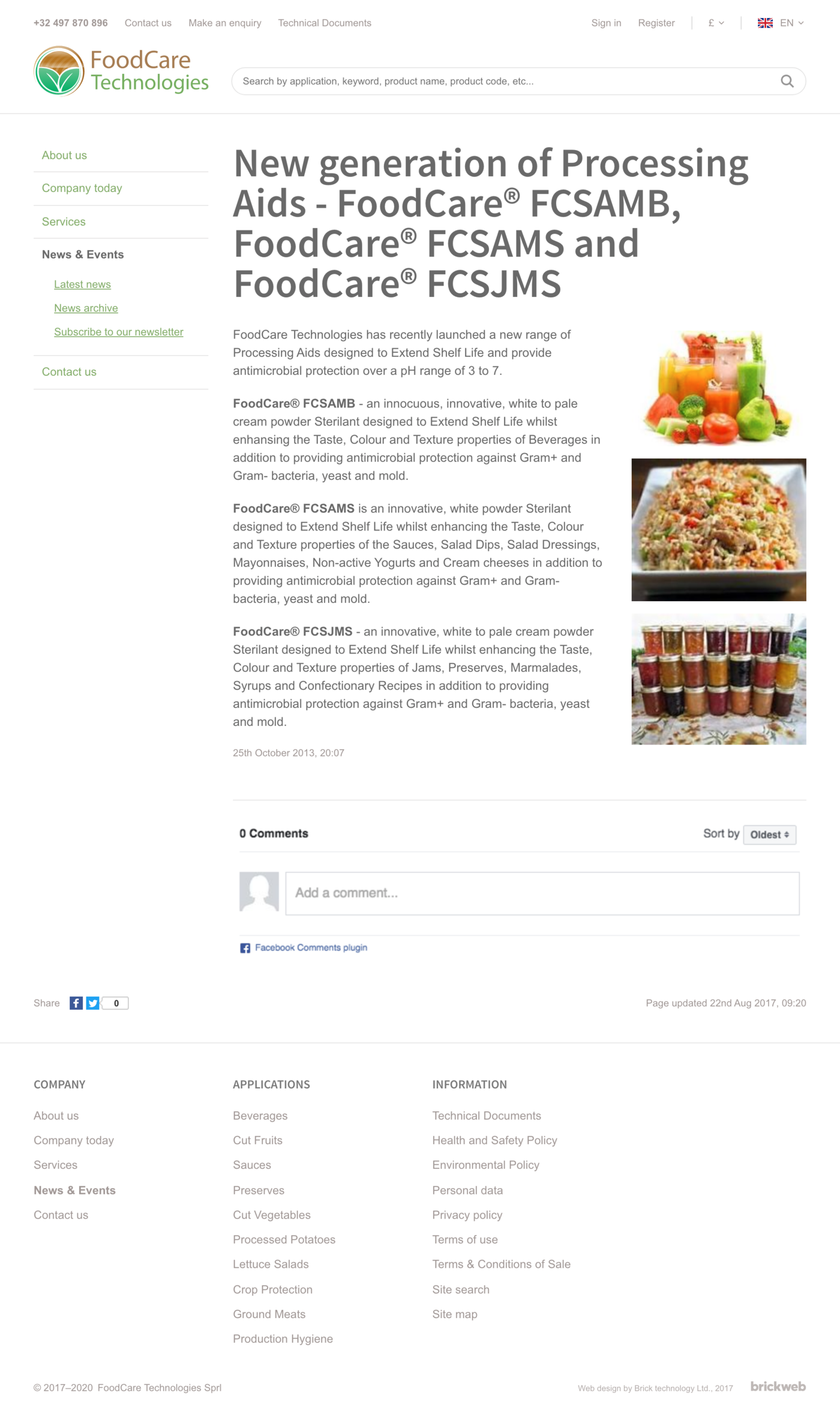 FoodCare Technologies News