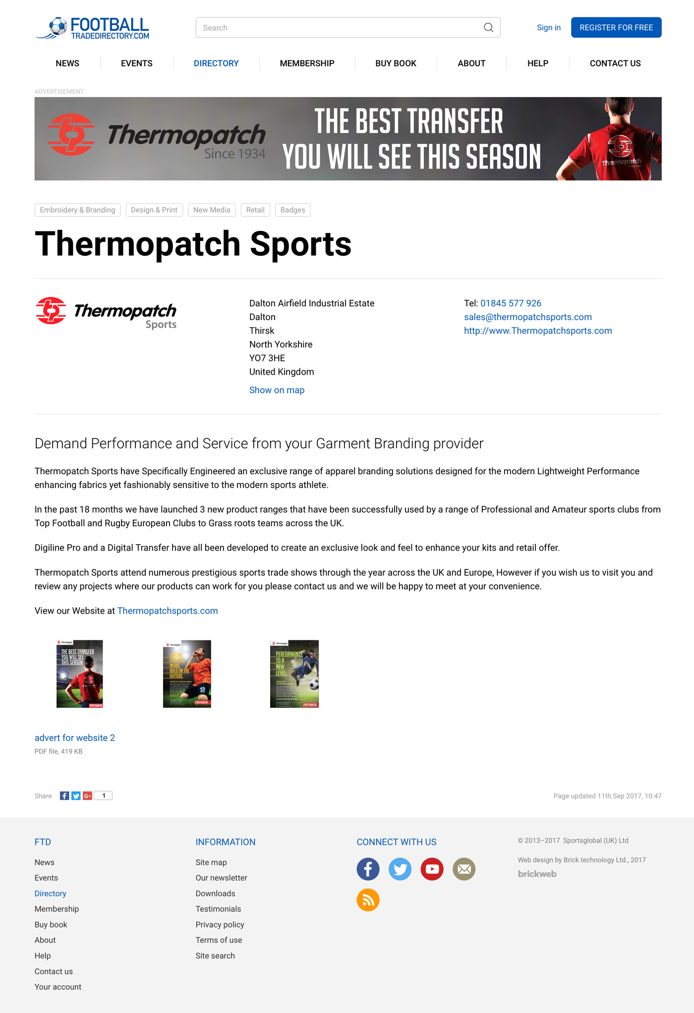 Football Trade Directory Company