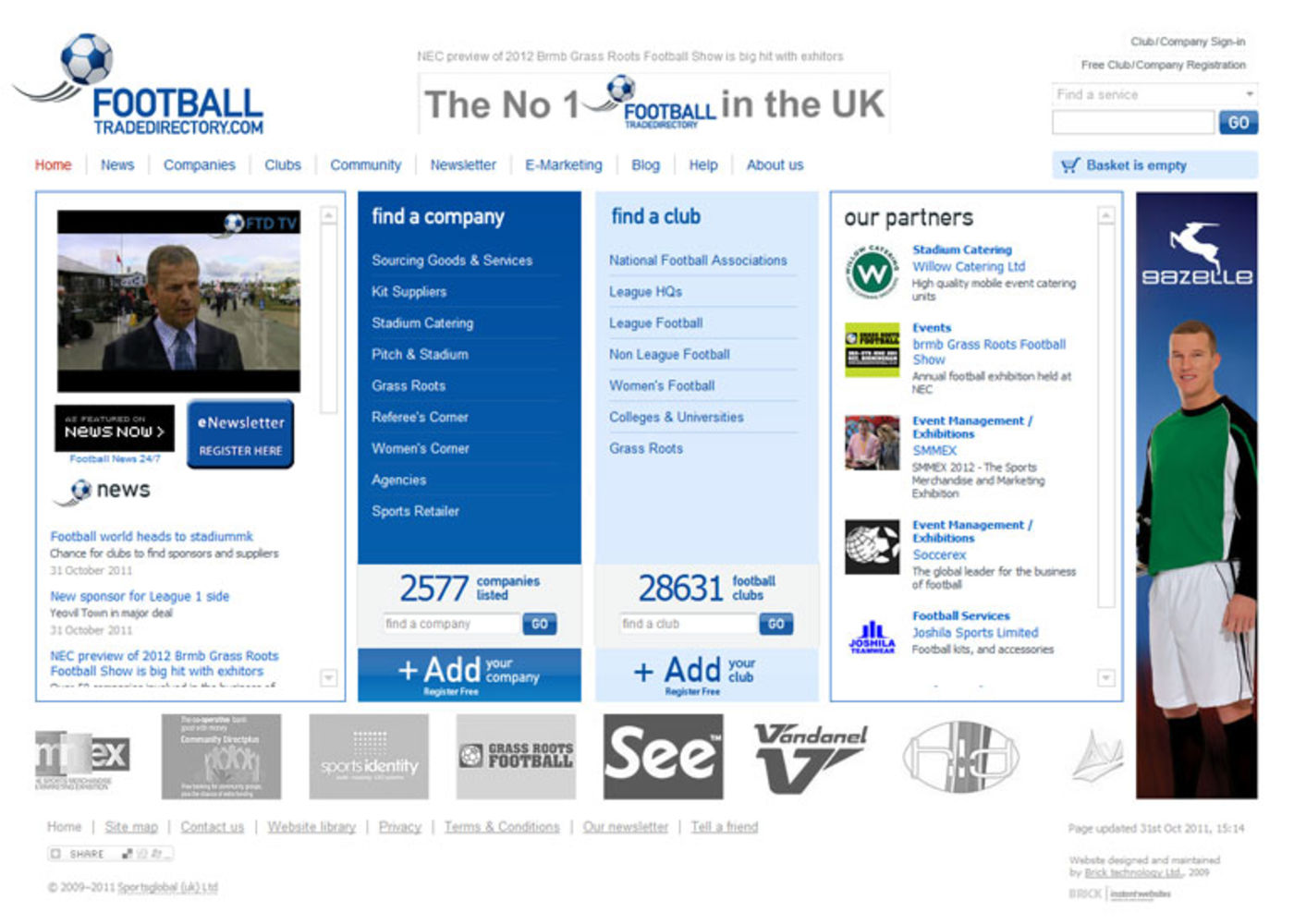 Football Trade Directory (2009) Homepage
