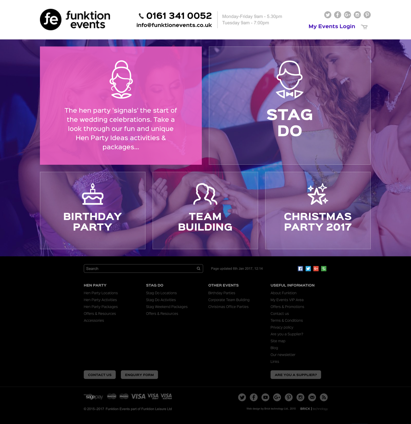 Funktion Events (2015) Home page