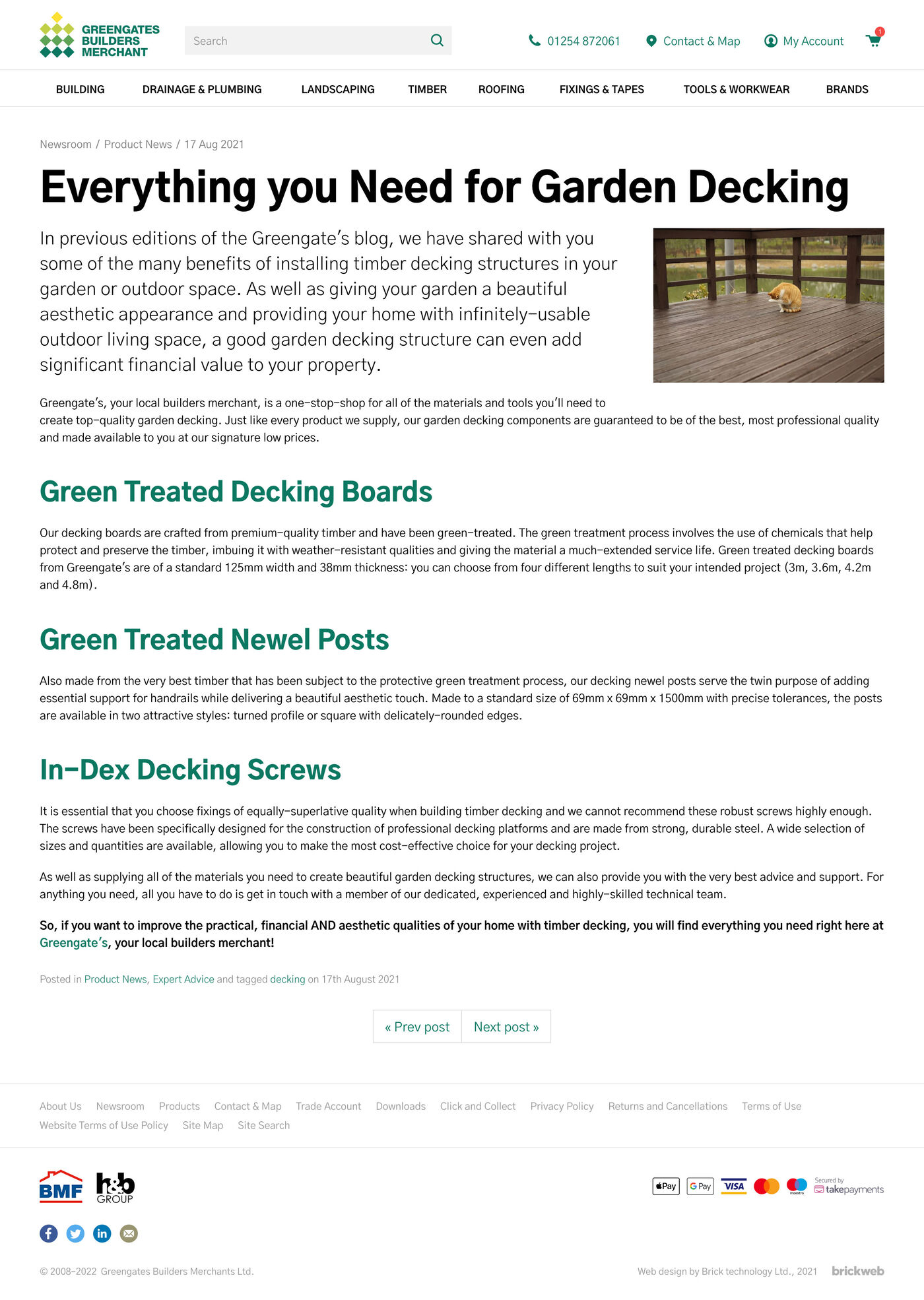 Greengates Builders Merchants News