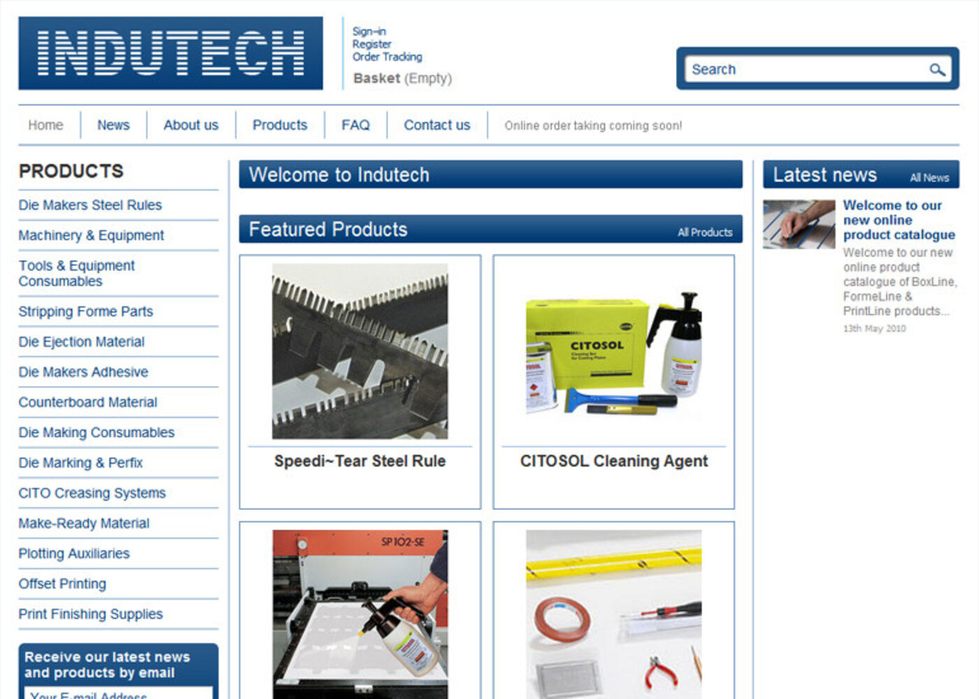 Indutech Homepage header - Indutech