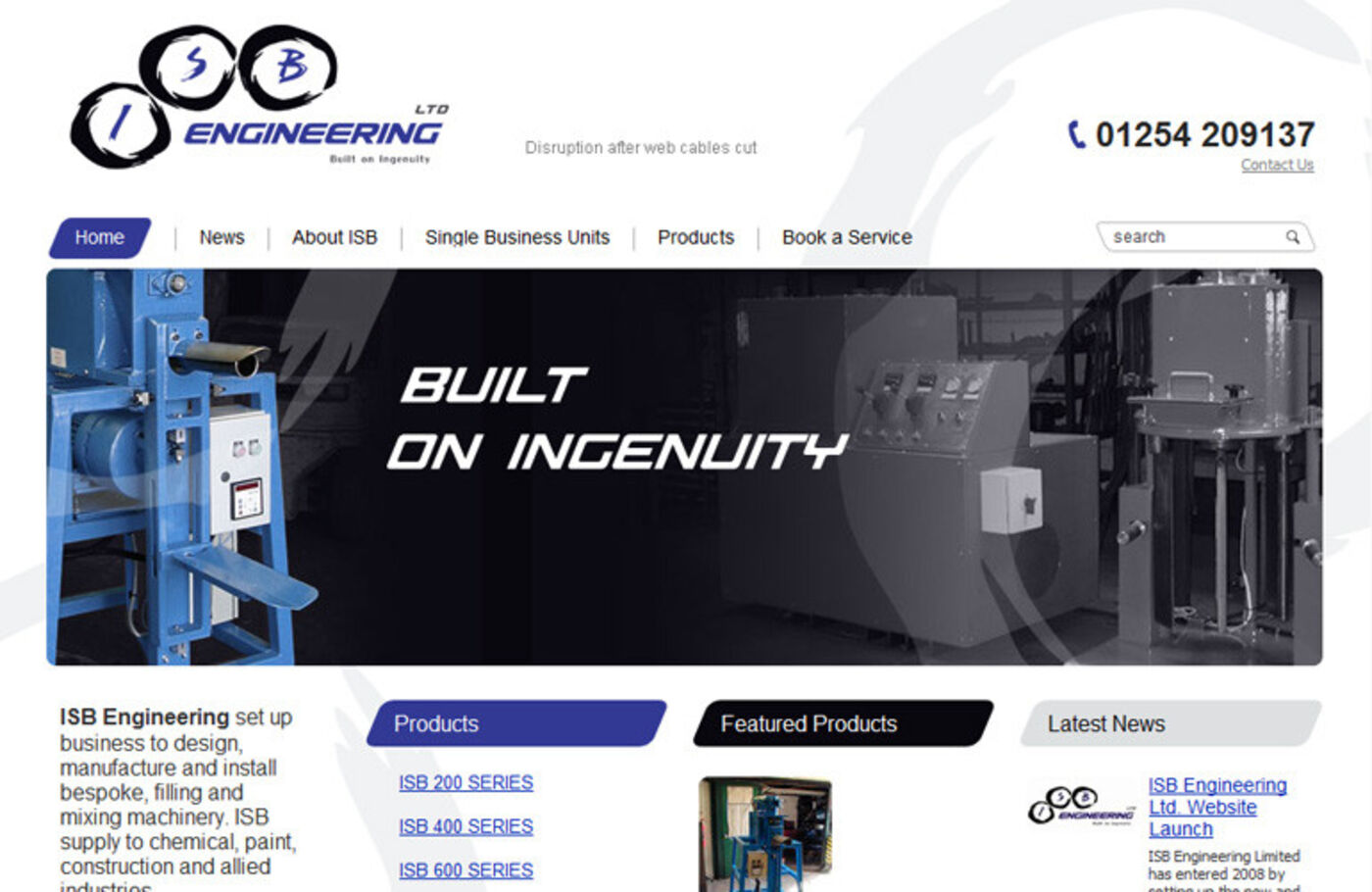 ISB Engineering Homepage header