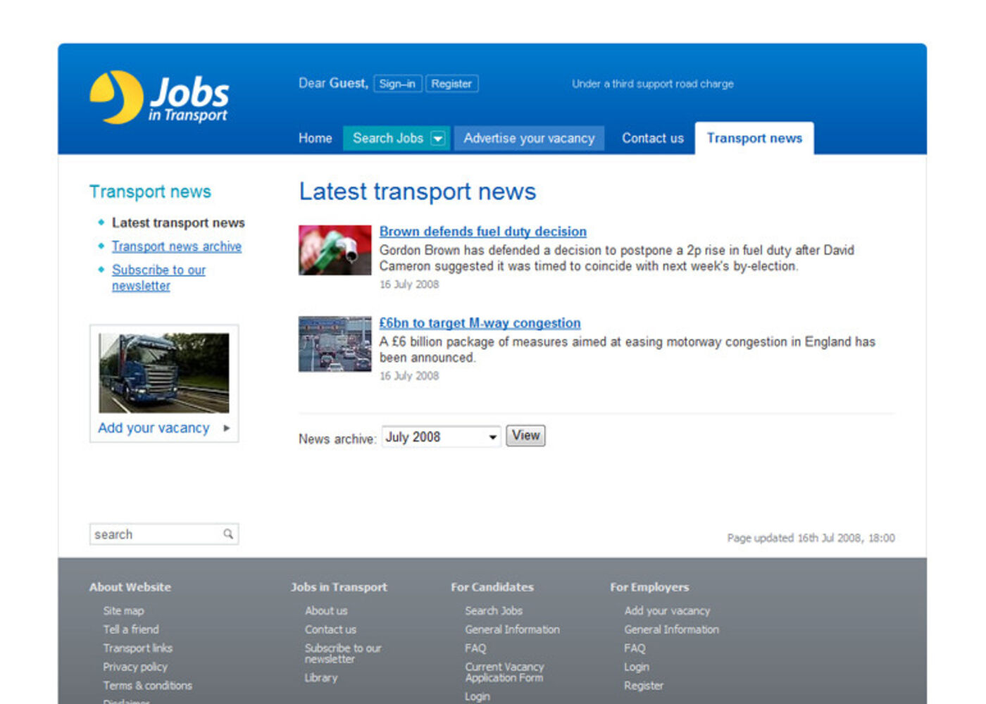 Jobs in Transport Transport news