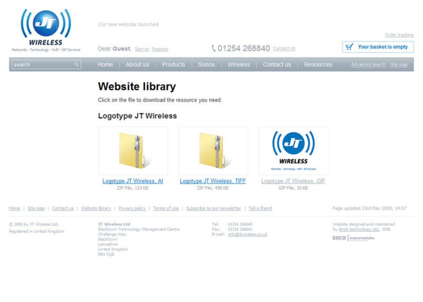 JT Wireless Ltd Website library