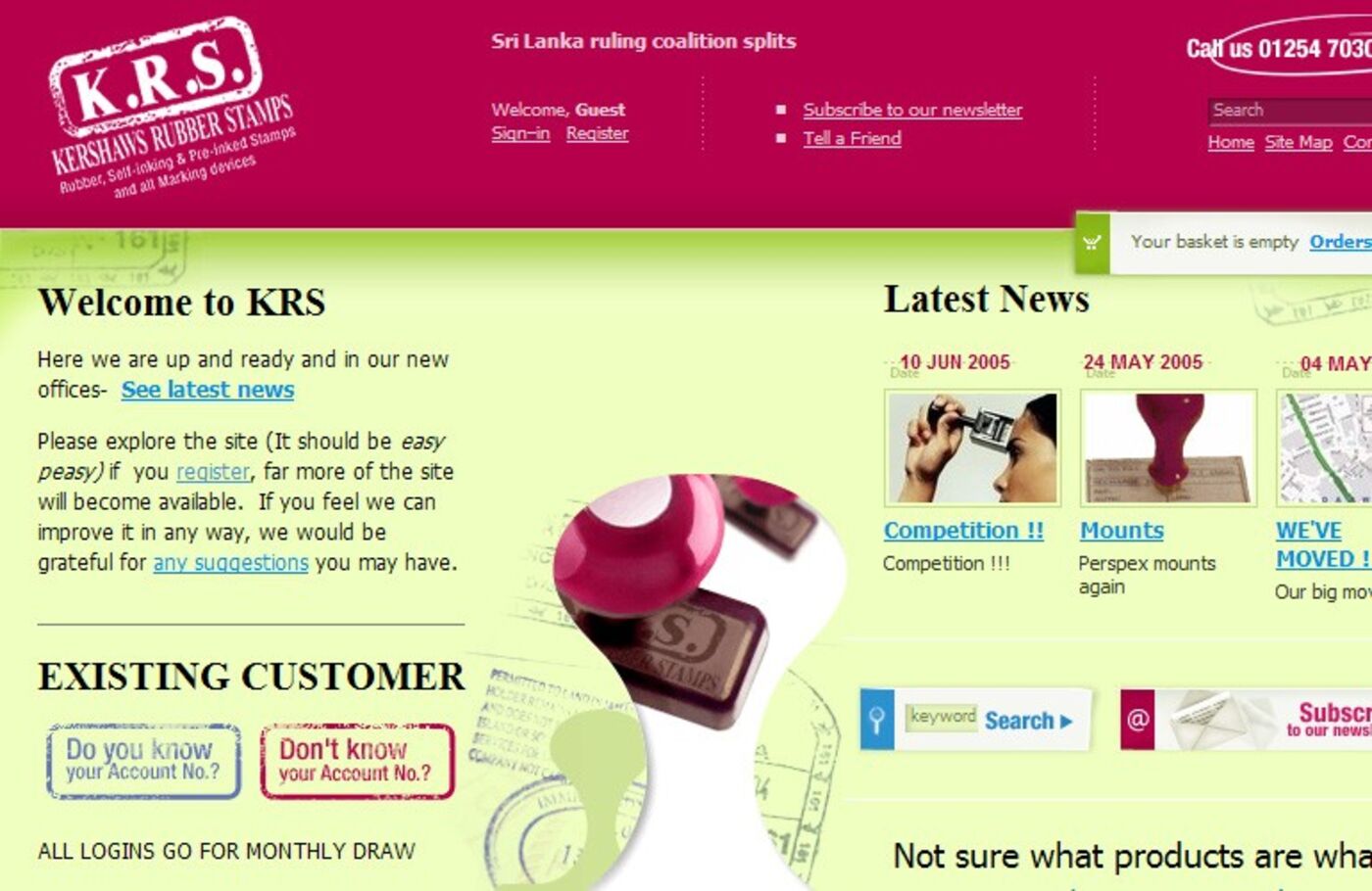 K.R.S (2005) Homepage header