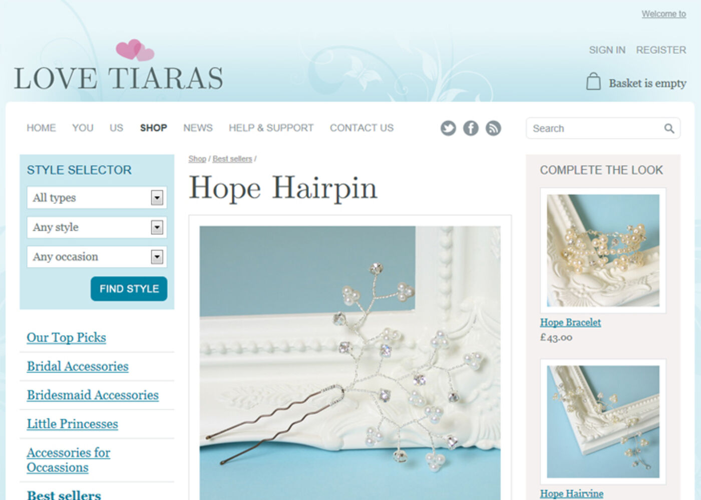 Love Tiaras Product