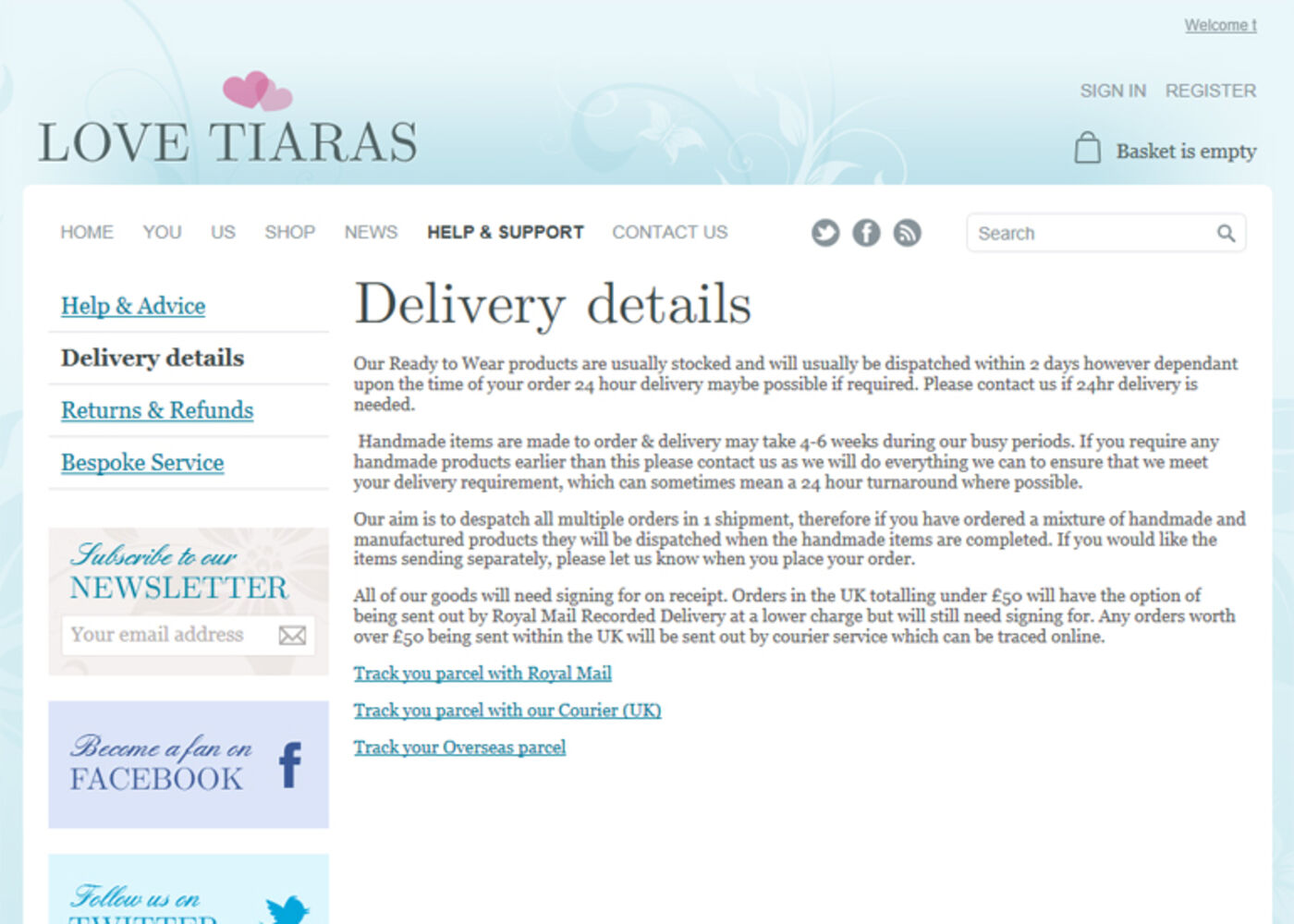 Love Tiaras Regular page