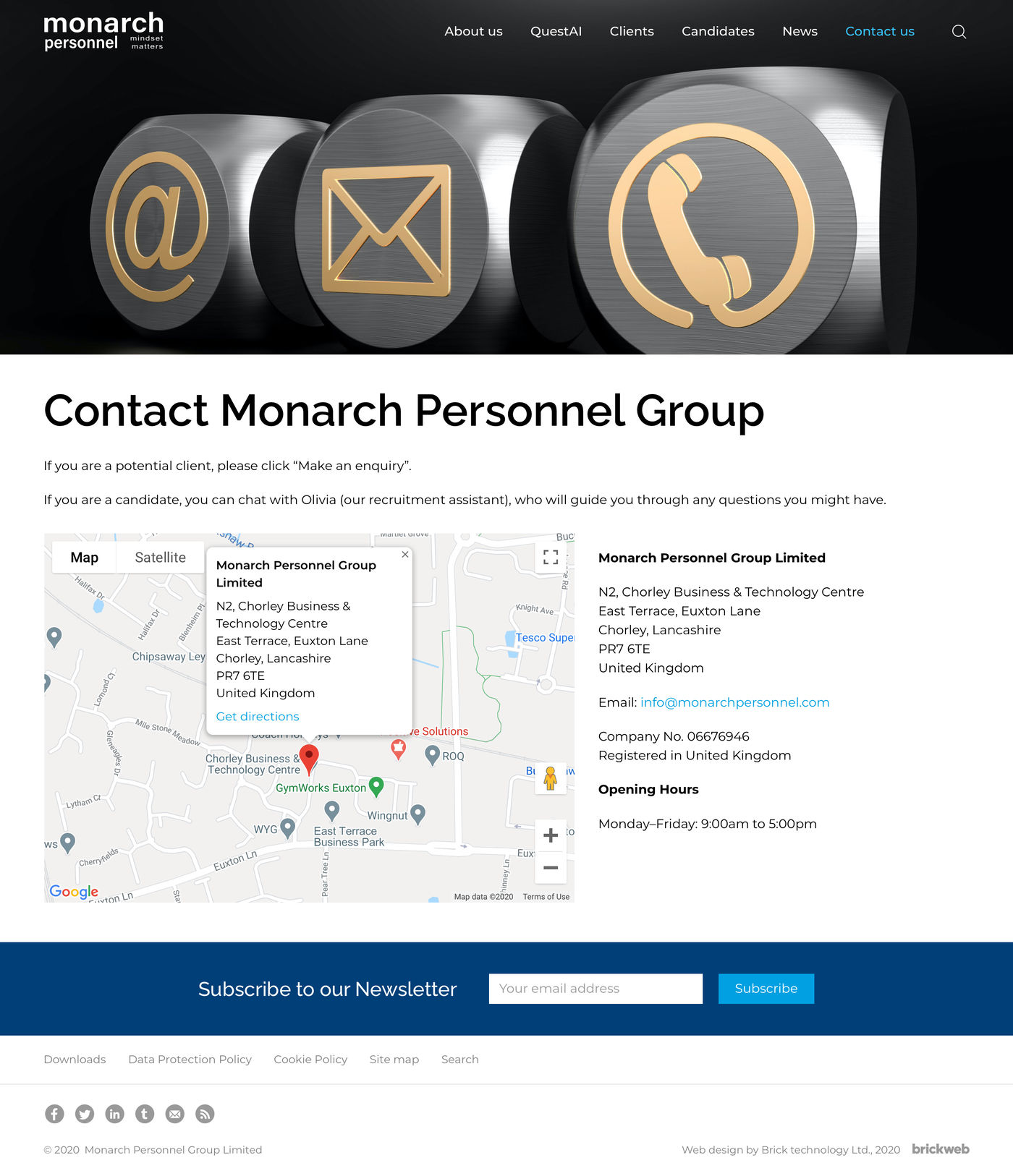 Monarch Personnel Contact us