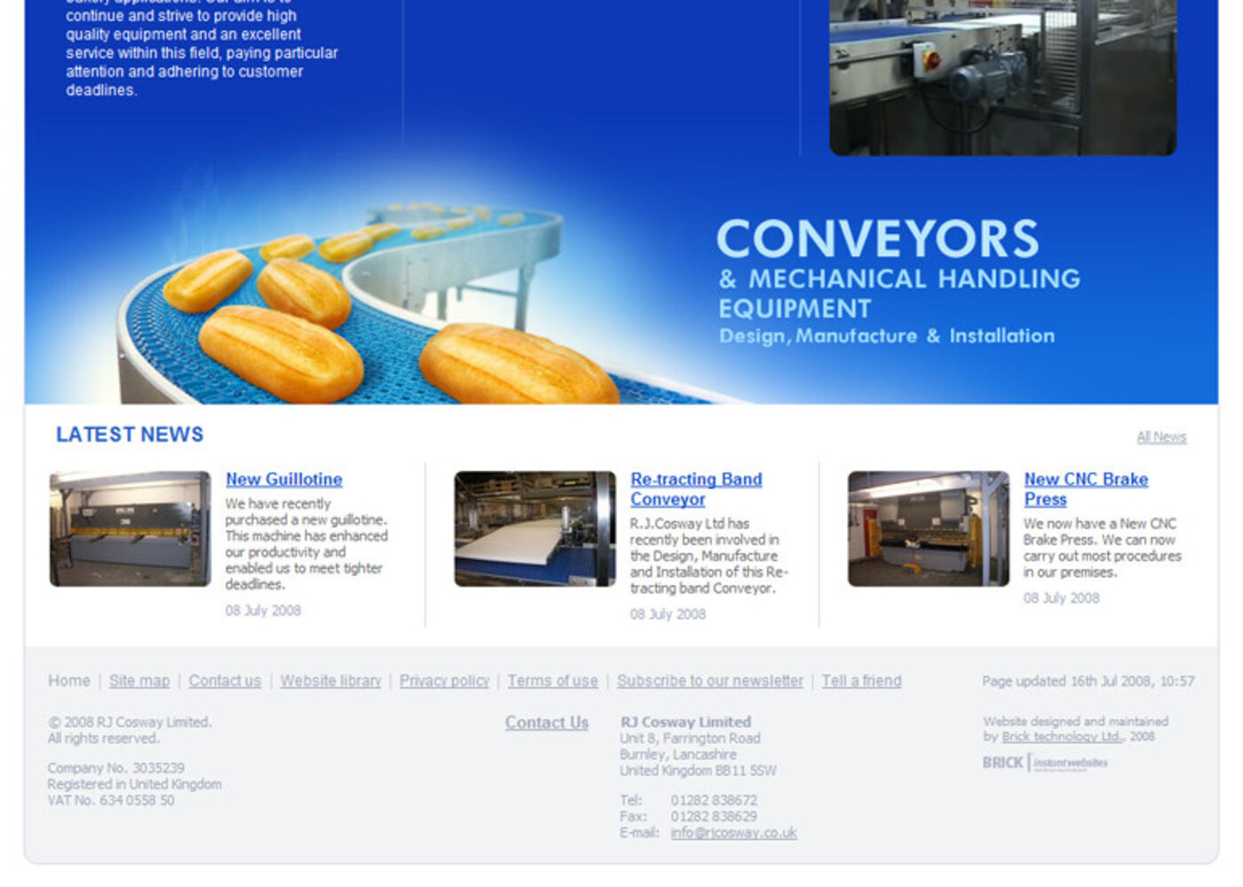 RJC Engineering Homepage footer