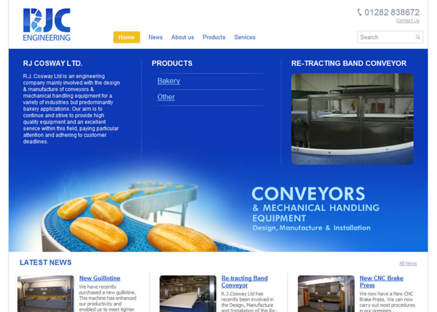 RJC Engineering Homepage header