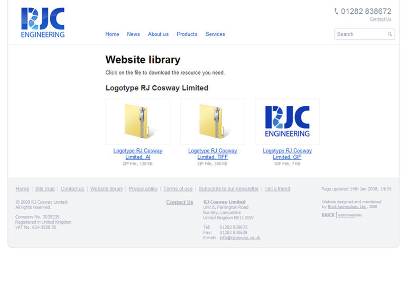 RJC Engineering Website library