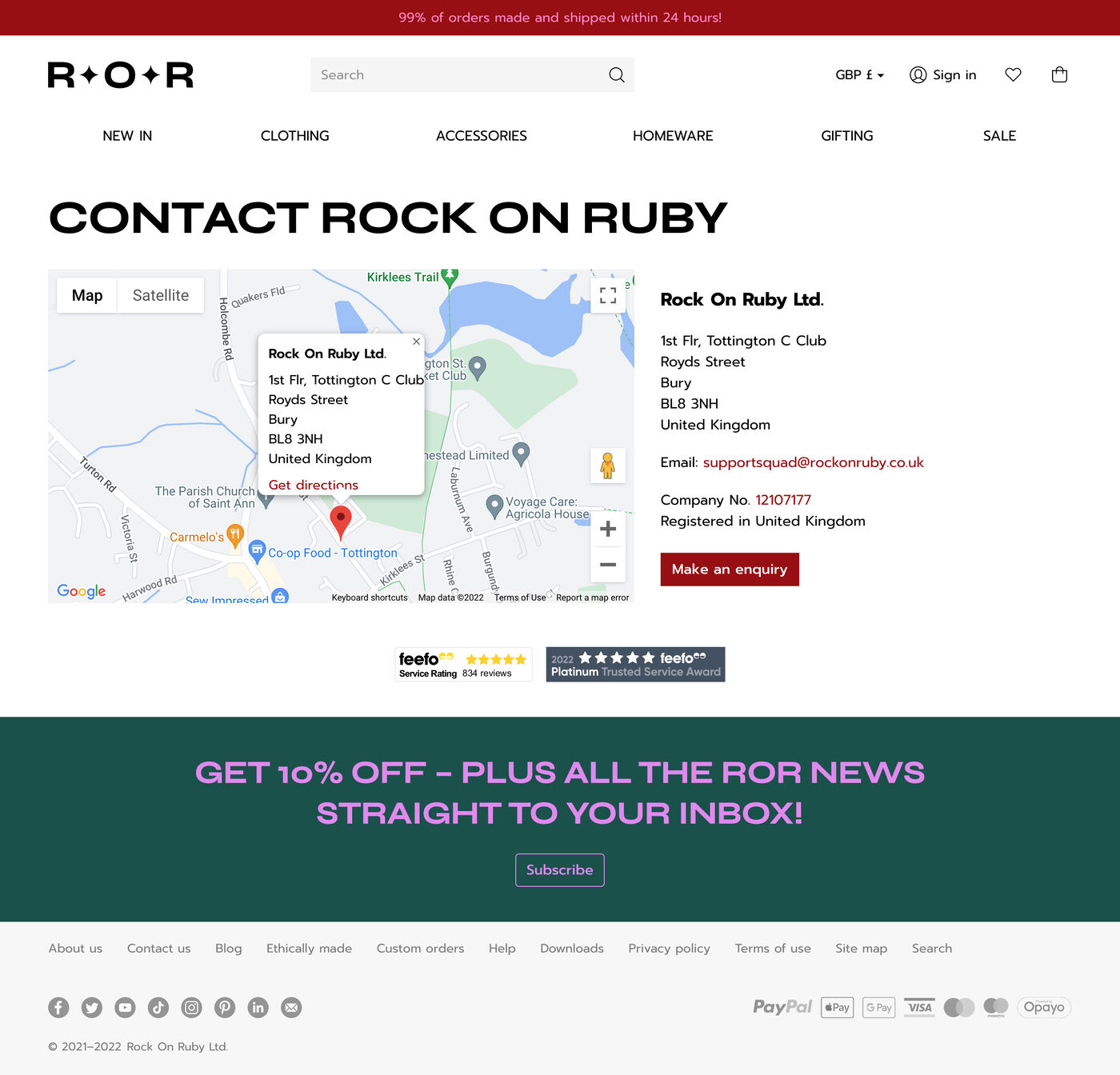 Rock On Ruby Contact us