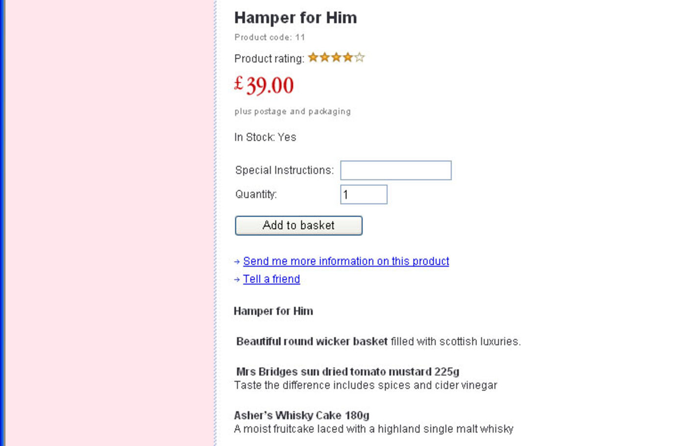 Scotland Hampers Product continue