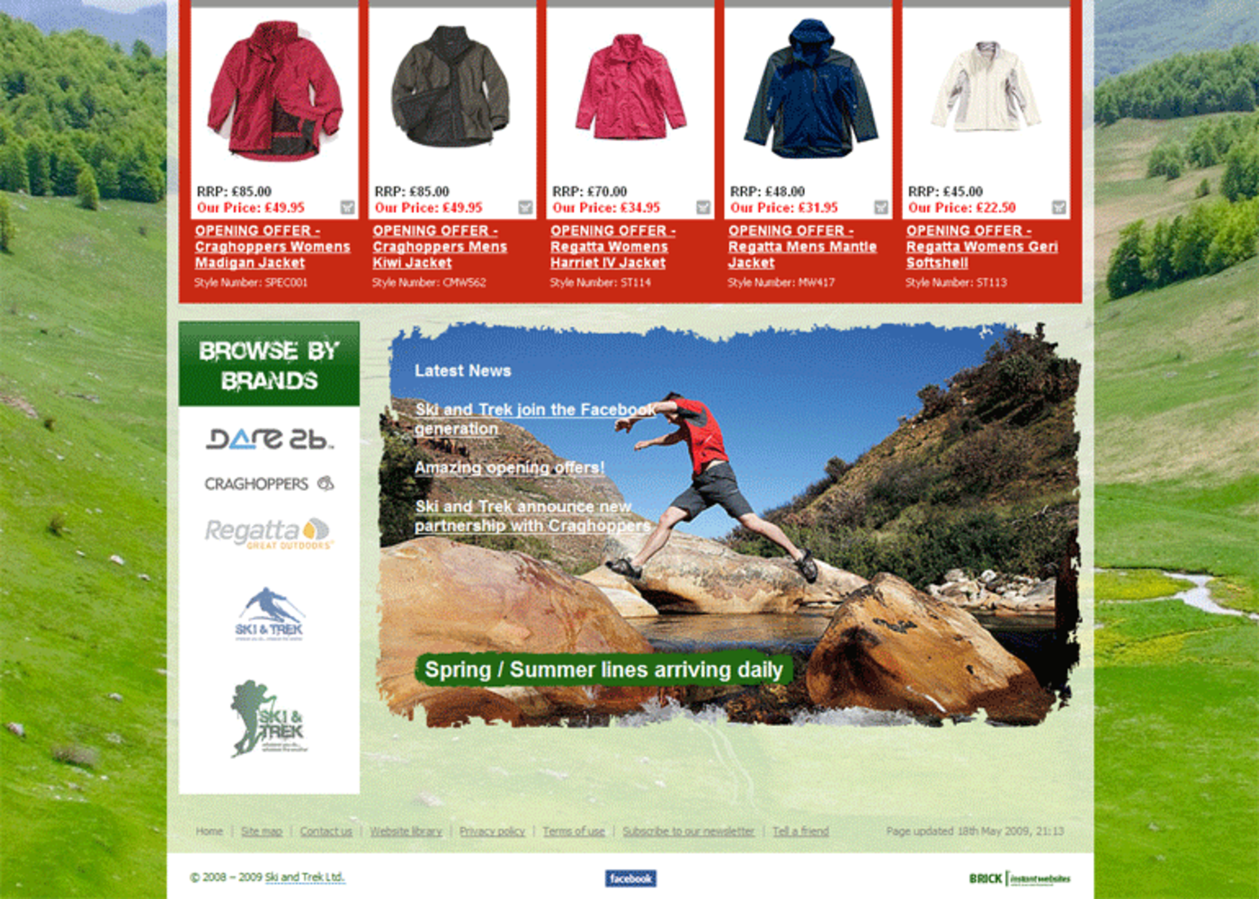 Ski and Trek Homepage footer - Ski Trek