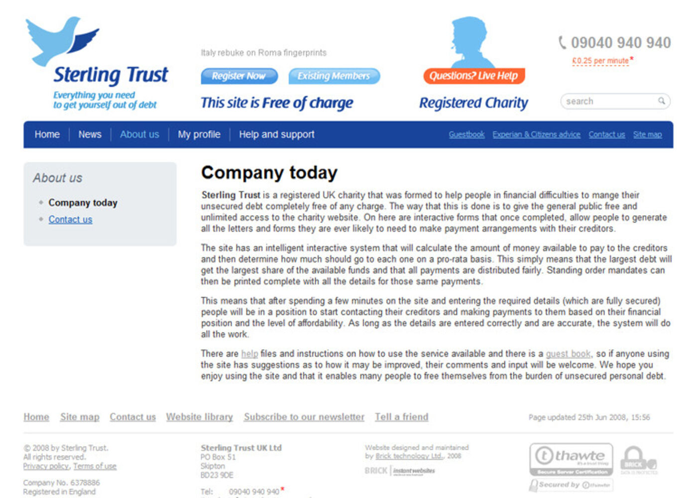 Sterling Trust Regular page