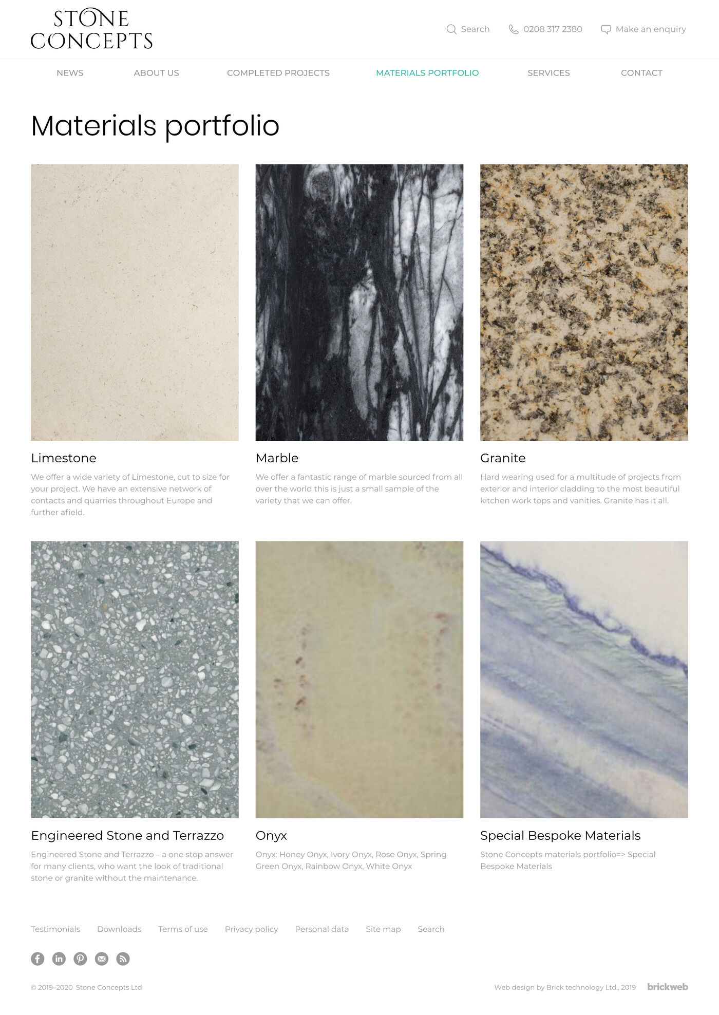 Stone Concepts Materials portfolio