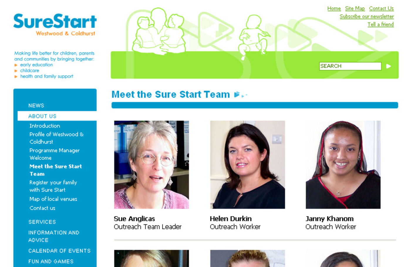 Sure Start Westwood & Coldhurst Meet the team - SureStart