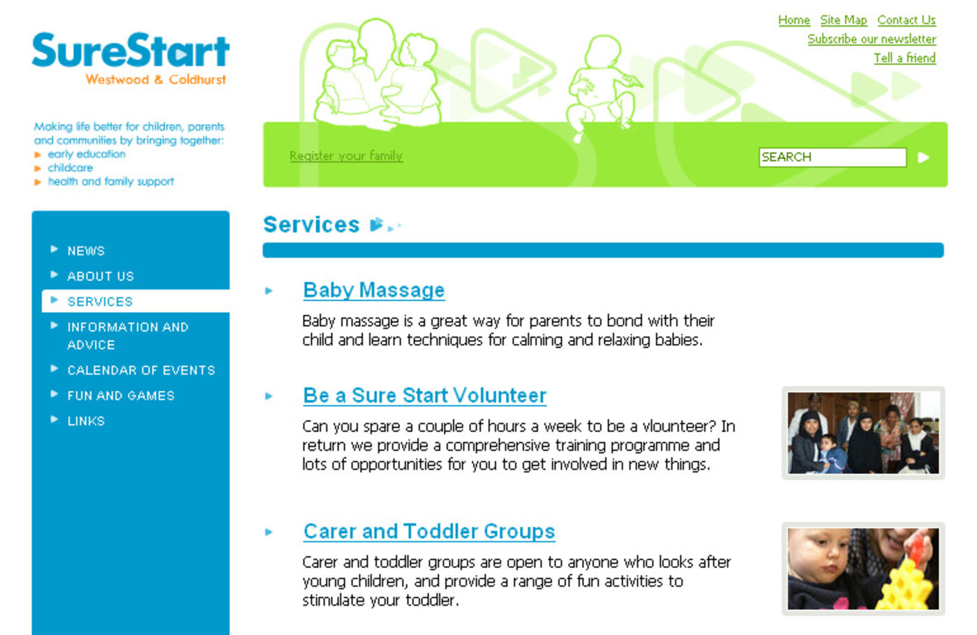 Sure Start Westwood & Coldhurst Services - SureStart