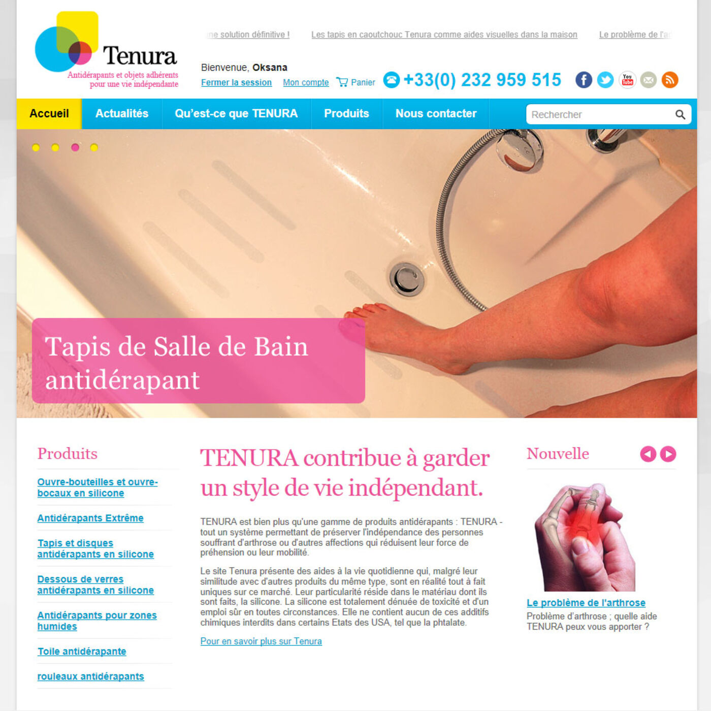 Tenura.FR Page header