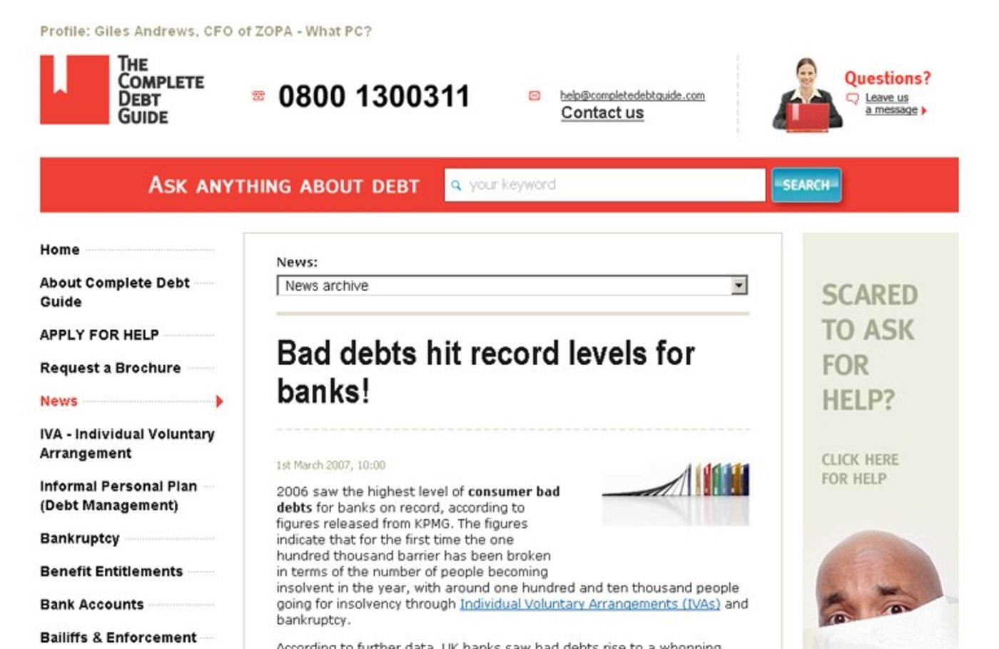 The Complete Debt Guide News Archive