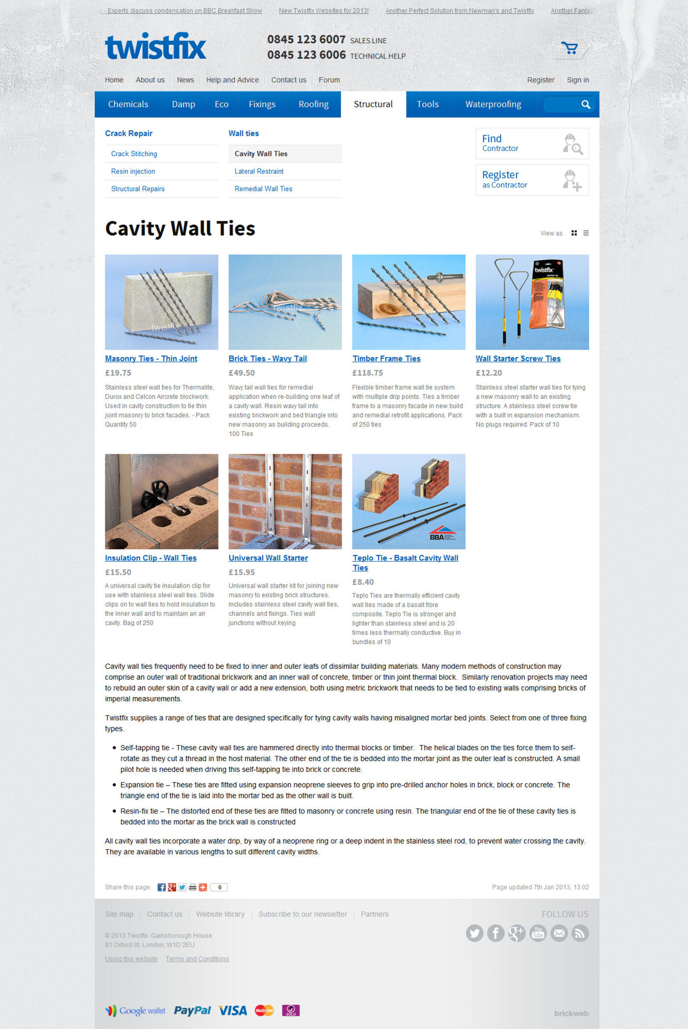 Twistfix (2012) Products