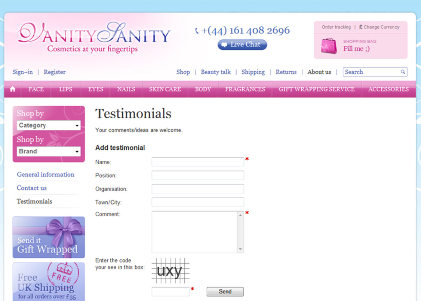 VanitySanity Testimonials - VanitySanity